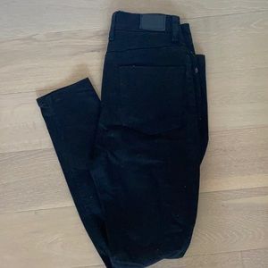 RVCA high waisted black skinny jeans